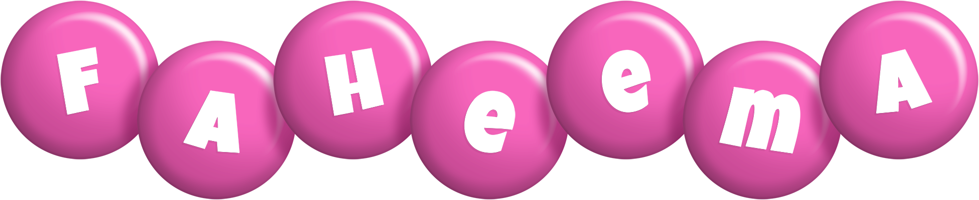 Faheema candy-pink logo
