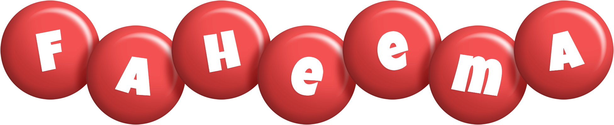 Faheema candy-red logo