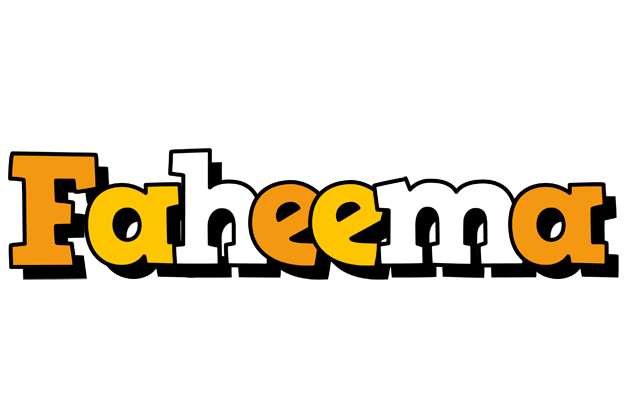 Faheema cartoon logo
