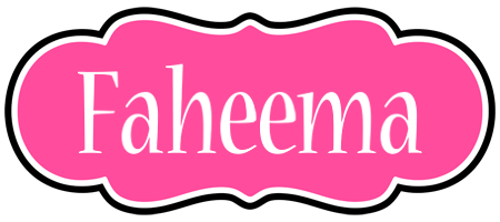 Faheema invitation logo