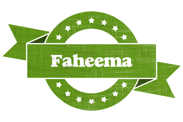Faheema natural logo