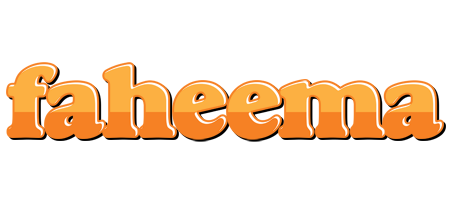 Faheema orange logo