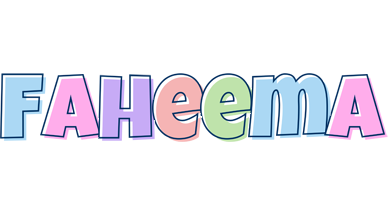 Faheema pastel logo