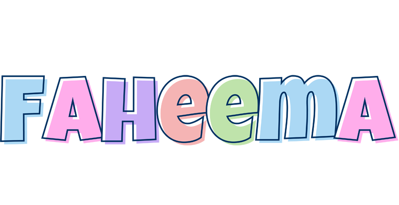 Faheema pastel logo