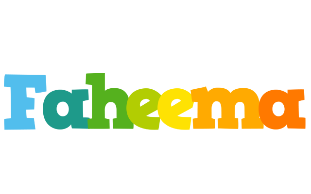 Faheema rainbows logo