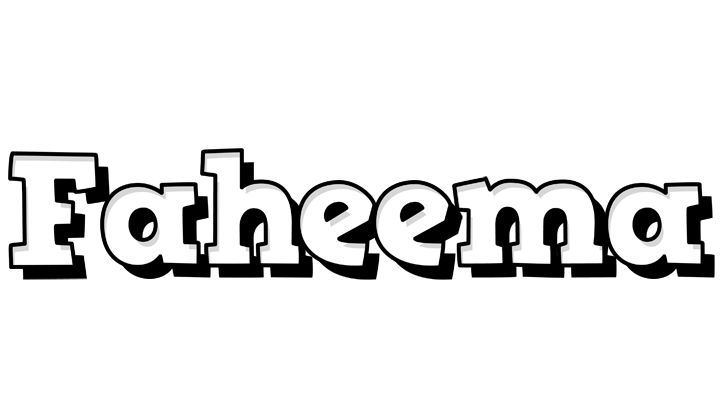 Faheema snowing logo