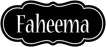 Faheema welcome logo