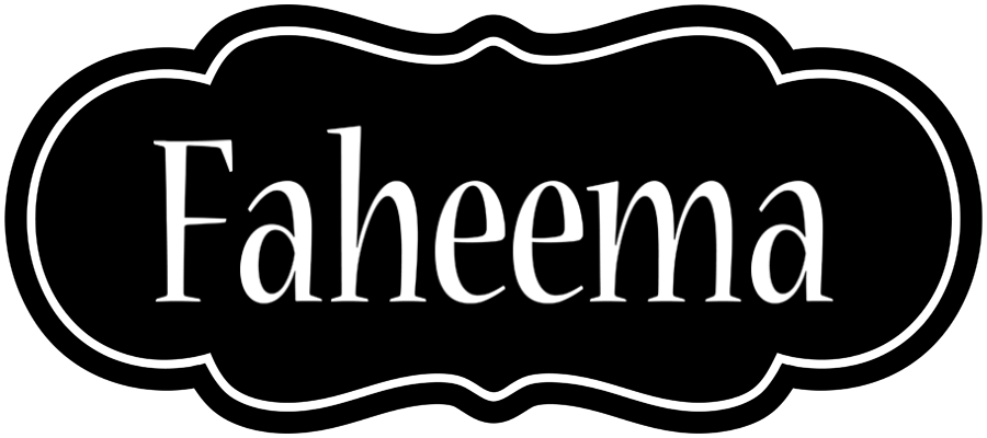 Faheema welcome logo
