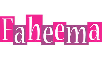 Faheema whine logo