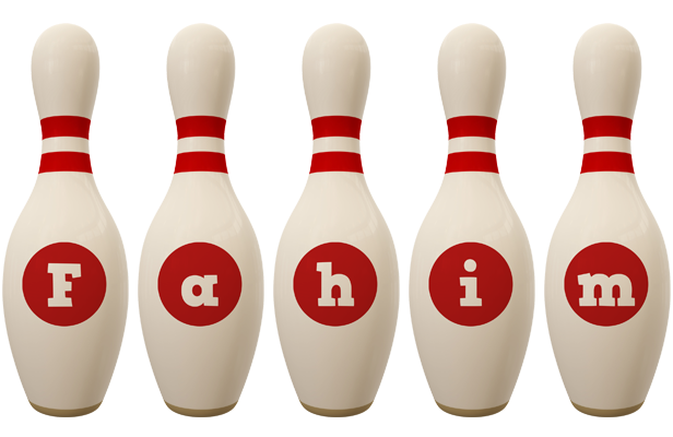 Fahim bowling-pin logo