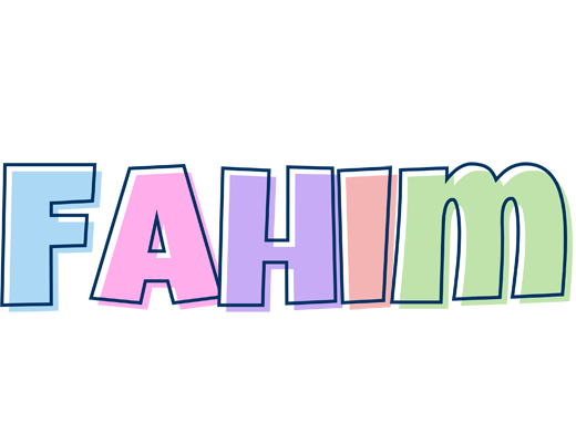 Fahim pastel logo
