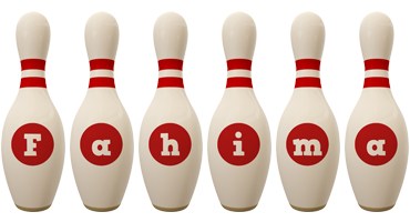 Fahima bowling-pin logo