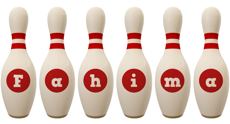 Fahima bowling-pin logo