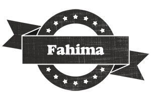 Fahima grunge logo