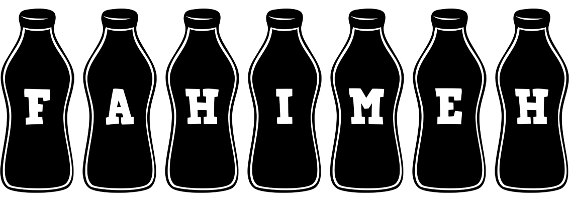 Fahimeh bottle logo