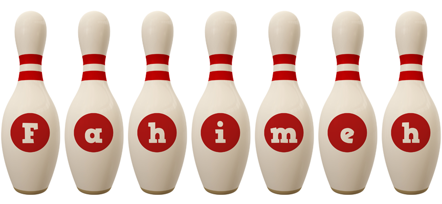 Fahimeh bowling-pin logo