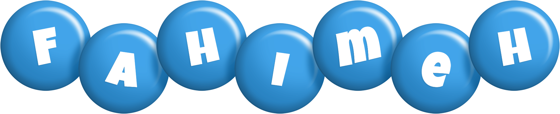 Fahimeh candy-blue logo