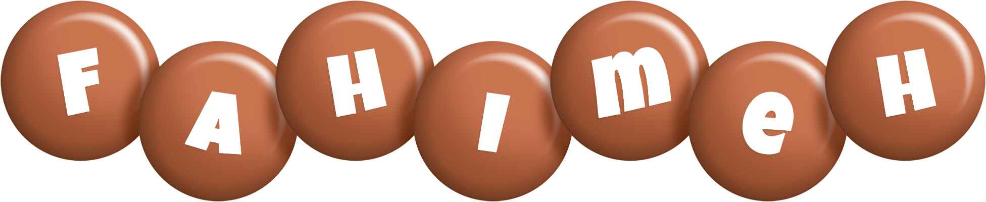 Fahimeh candy-brown logo