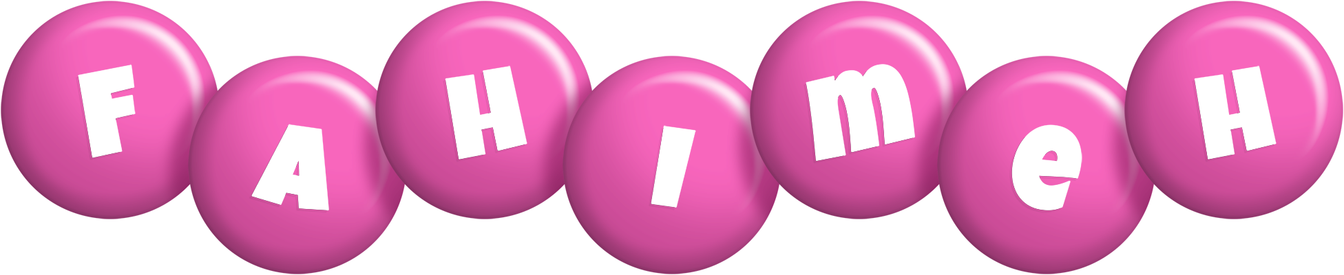 Fahimeh candy-pink logo
