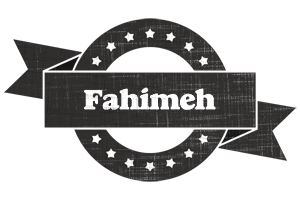 Fahimeh grunge logo