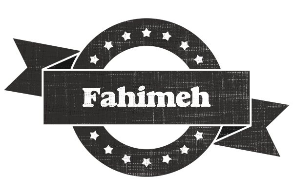 Fahimeh grunge logo
