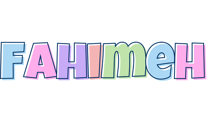 Fahimeh pastel logo