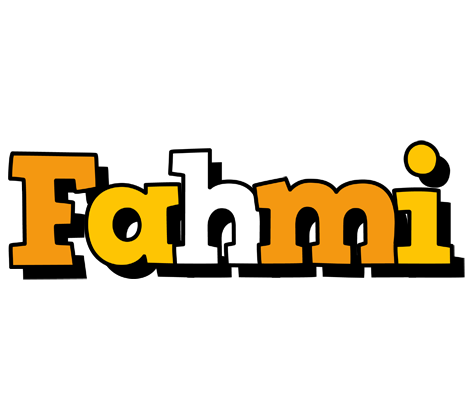 Fahmi cartoon logo