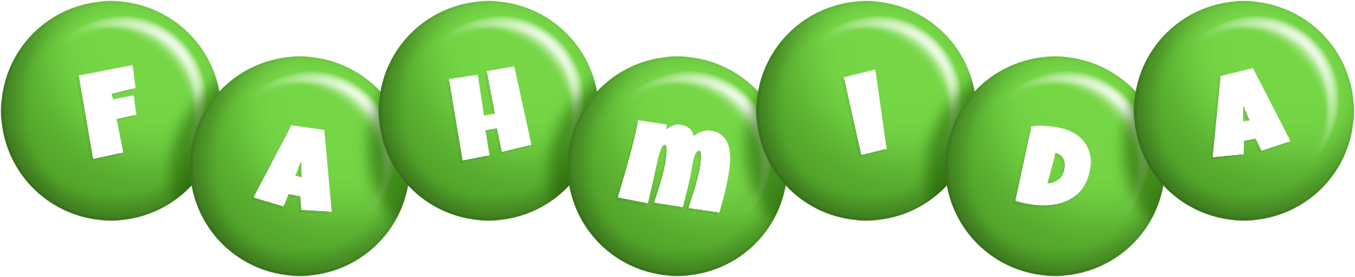 Fahmida candy-green logo