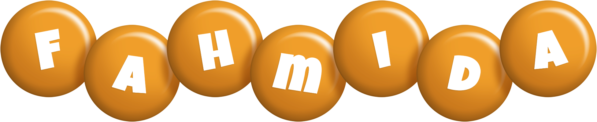 Fahmida candy-orange logo