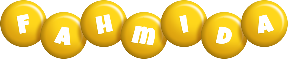 Fahmida candy-yellow logo