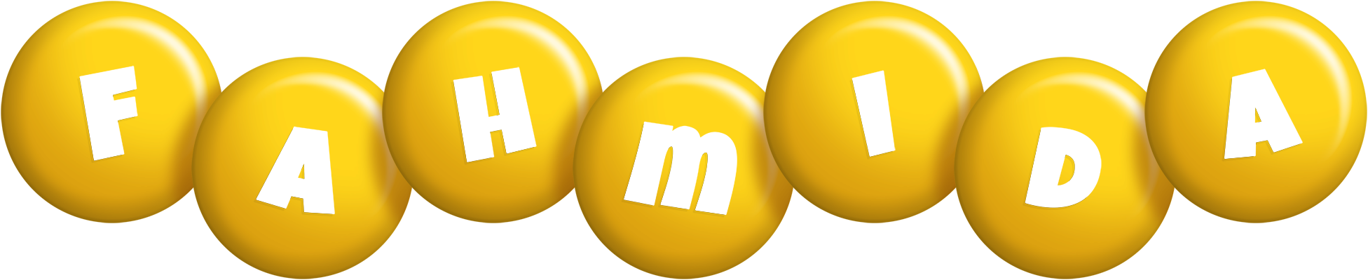 Fahmida candy-yellow logo