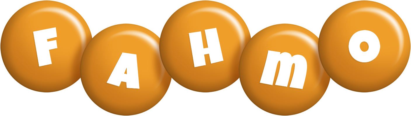 Fahmo candy-orange logo