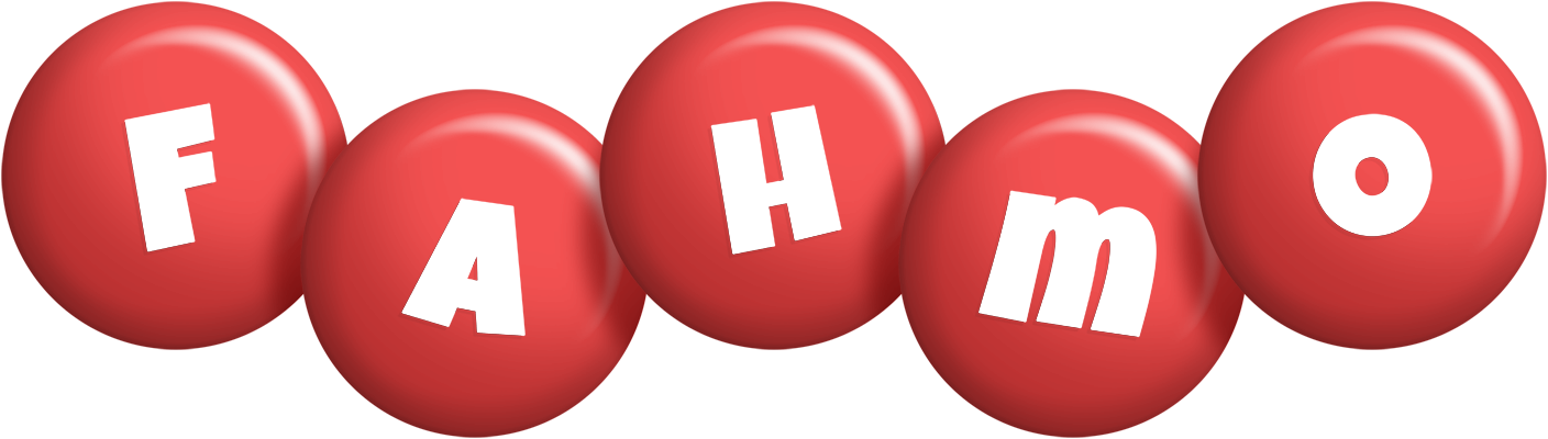 Fahmo candy-red logo