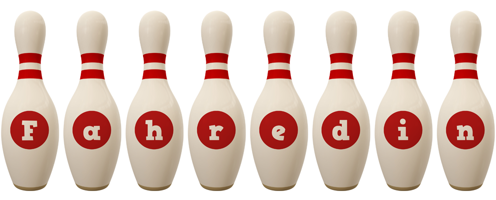 Fahredin bowling-pin logo