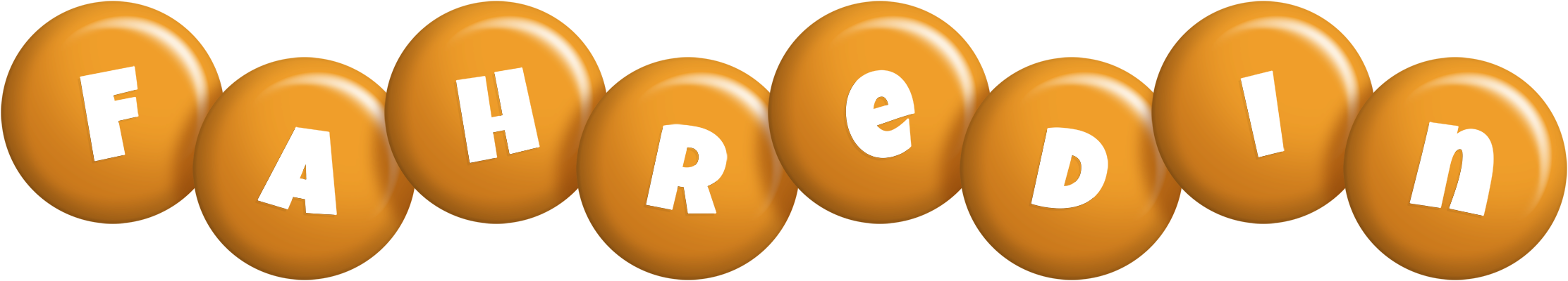 Fahredin candy-orange logo