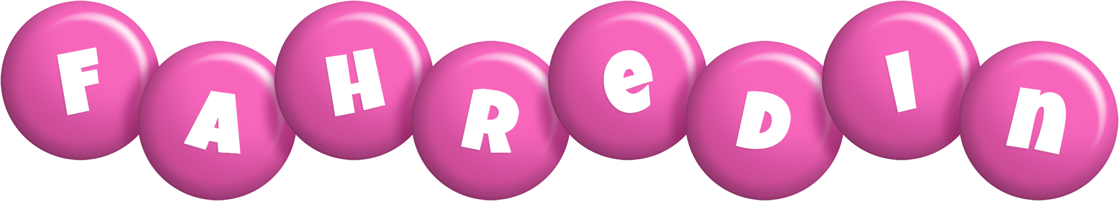 Fahredin candy-pink logo