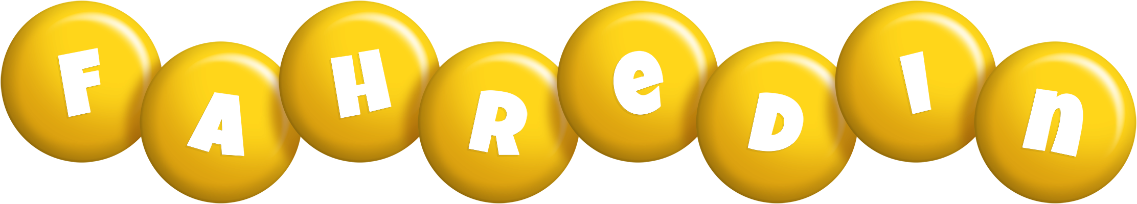 Fahredin candy-yellow logo