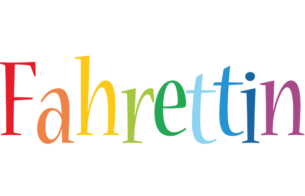Fahrettin birthday logo
