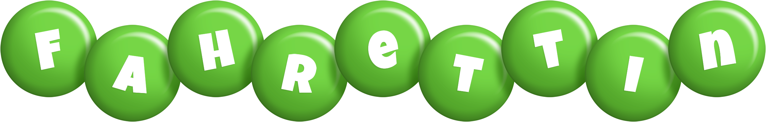 Fahrettin candy-green logo