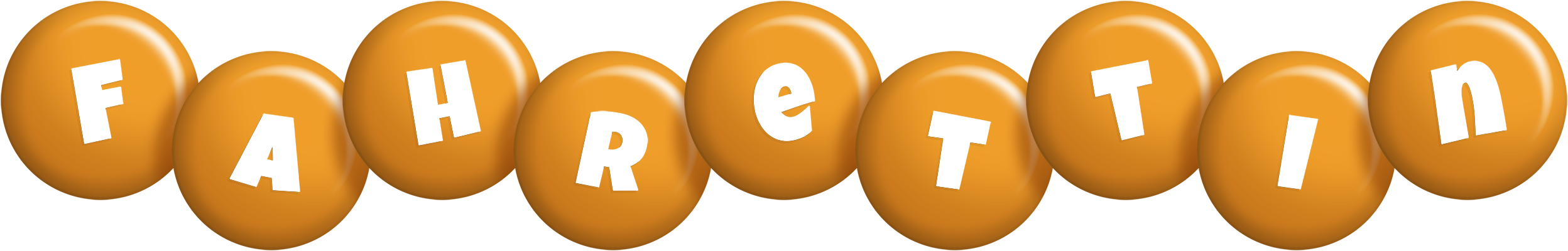Fahrettin candy-orange logo