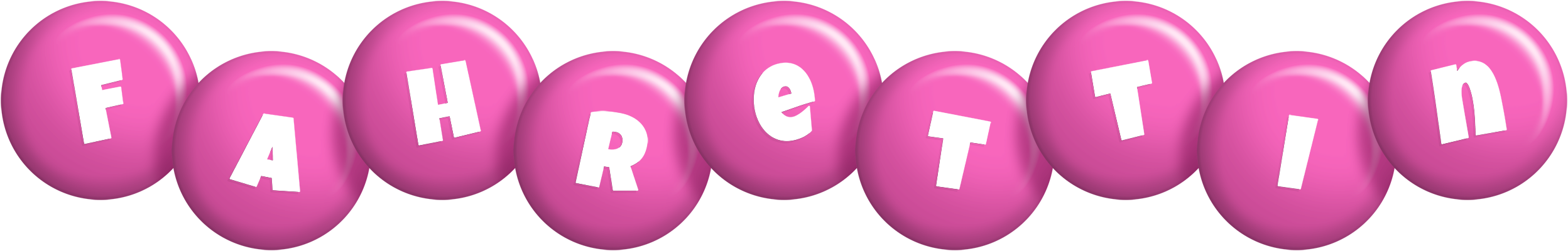 Fahrettin candy-pink logo