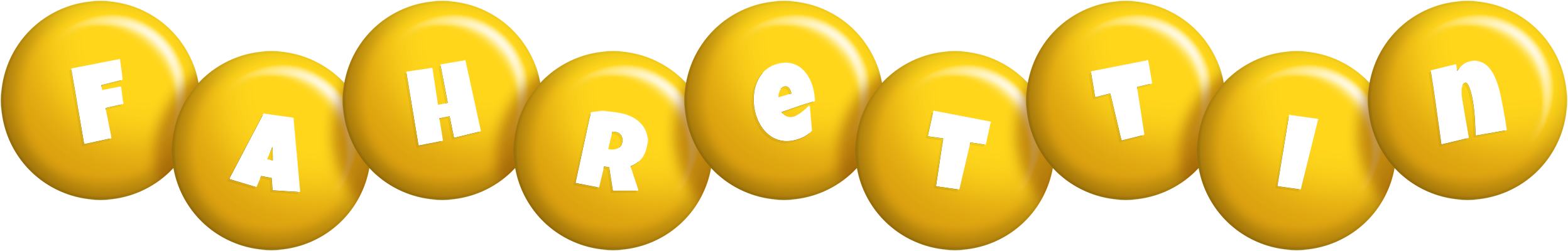Fahrettin candy-yellow logo