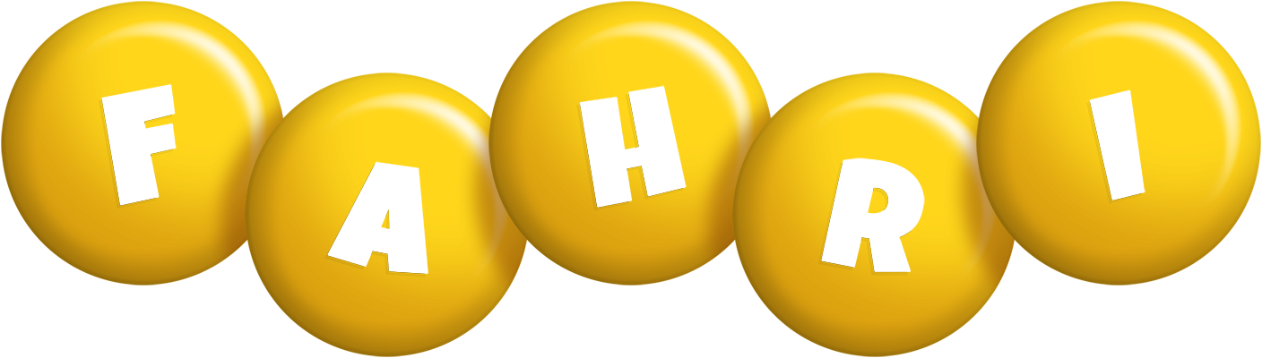 Fahri candy-yellow logo