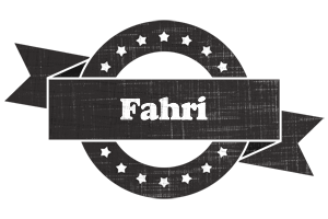 Fahri grunge logo