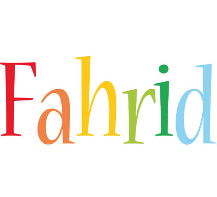 Fahrid birthday logo