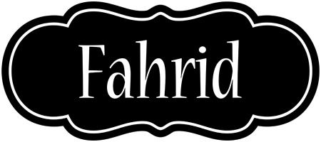 Fahrid welcome logo