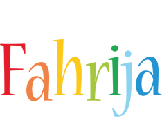 Fahrija birthday logo