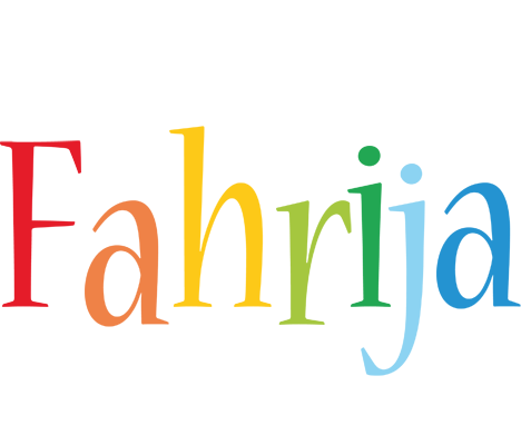 Fahrija birthday logo