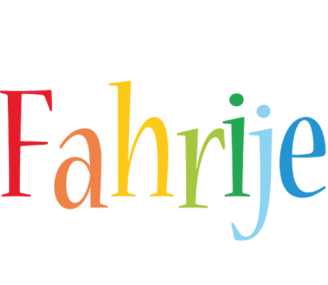 Fahrije birthday logo
