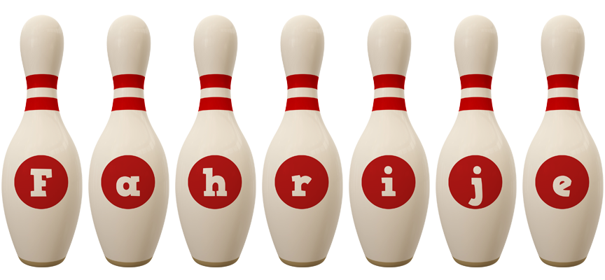 Fahrije bowling-pin logo